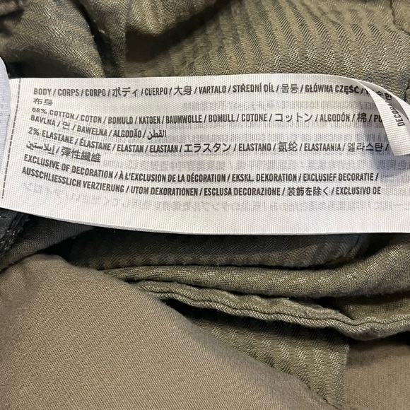 Hollister Khaki Adjustable-Rise Parachute Baggy Joggers Mens XXL - Picture 4 of 6